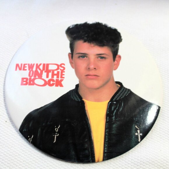 Vintage 90s New Kids on the Block Giant Button - Joe McIntyre - Picture 3 of 6